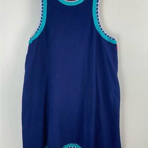 Anthropologie Akemi+ Kin Tank Dress Xanthe Blur Crochet Trim Size Xs